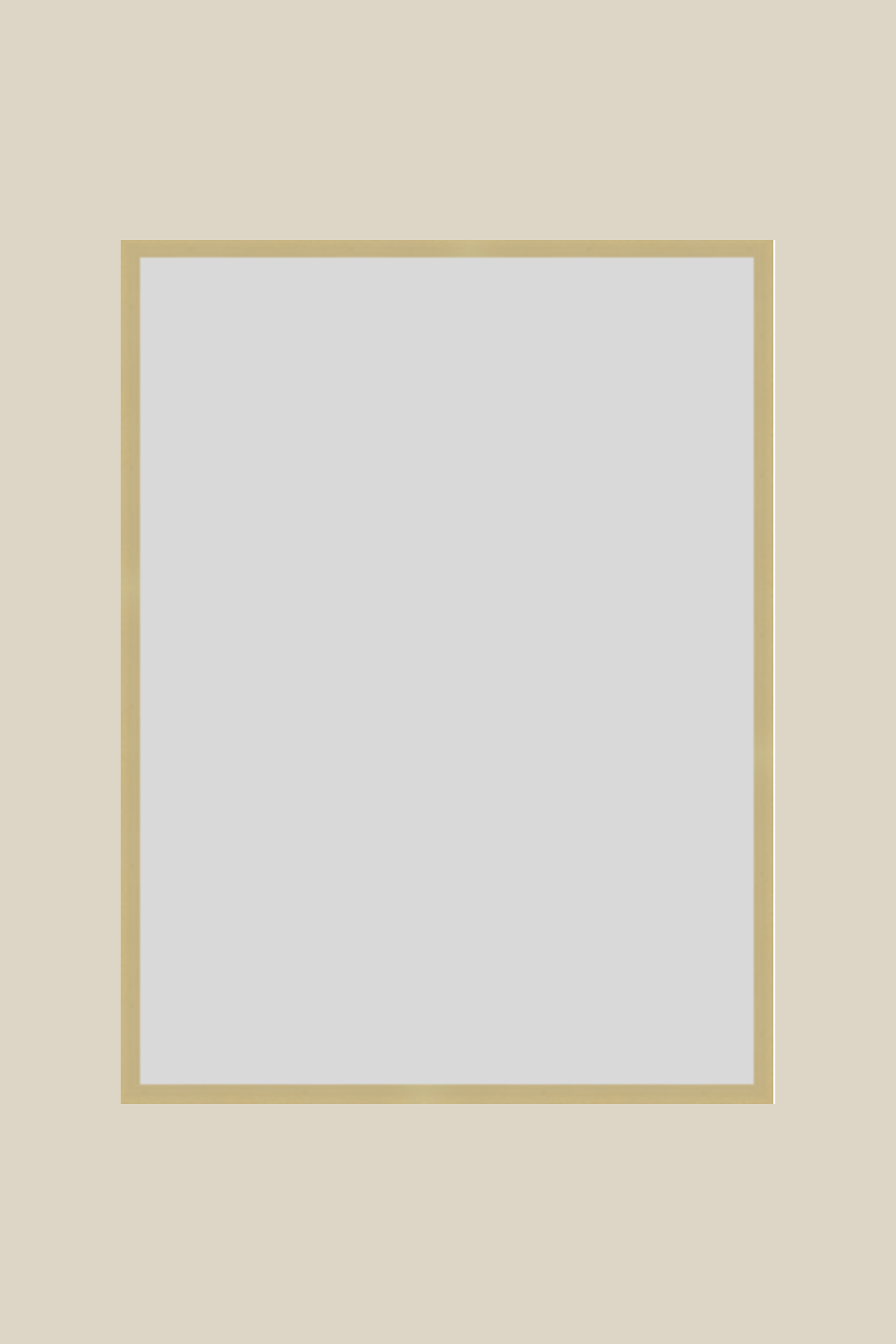 Gold Metal UV Protection Low Glare 18x24