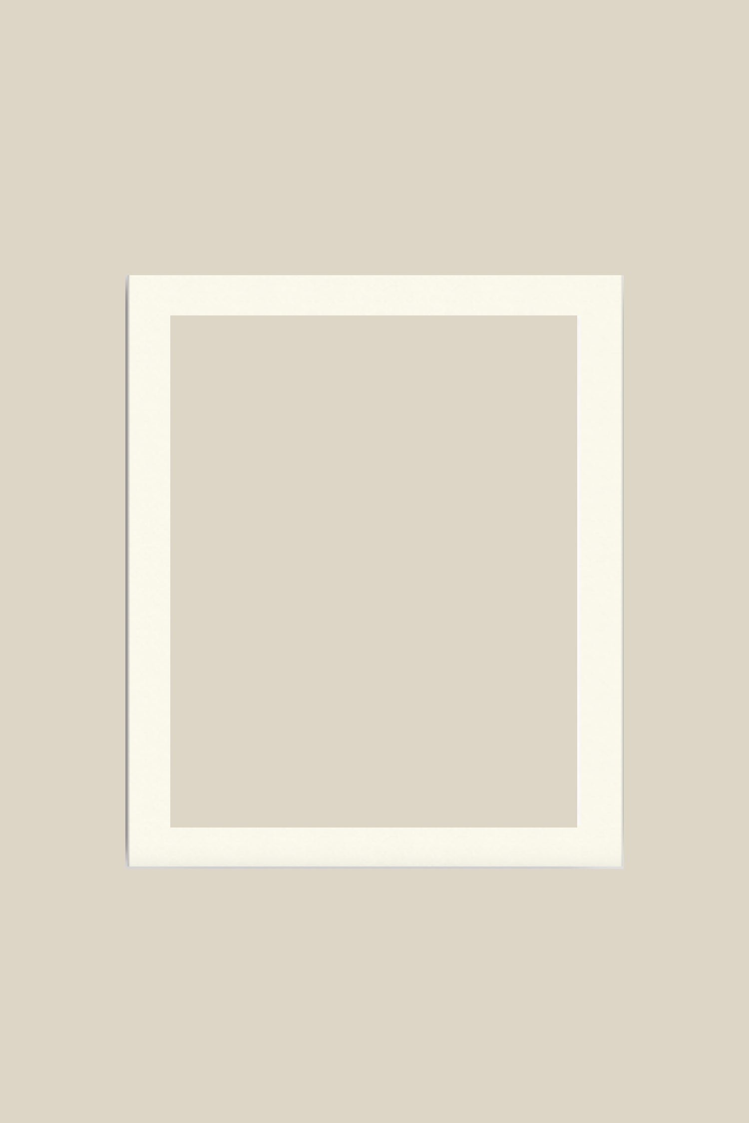custom 20x24 ivory mat with 16x20 opening