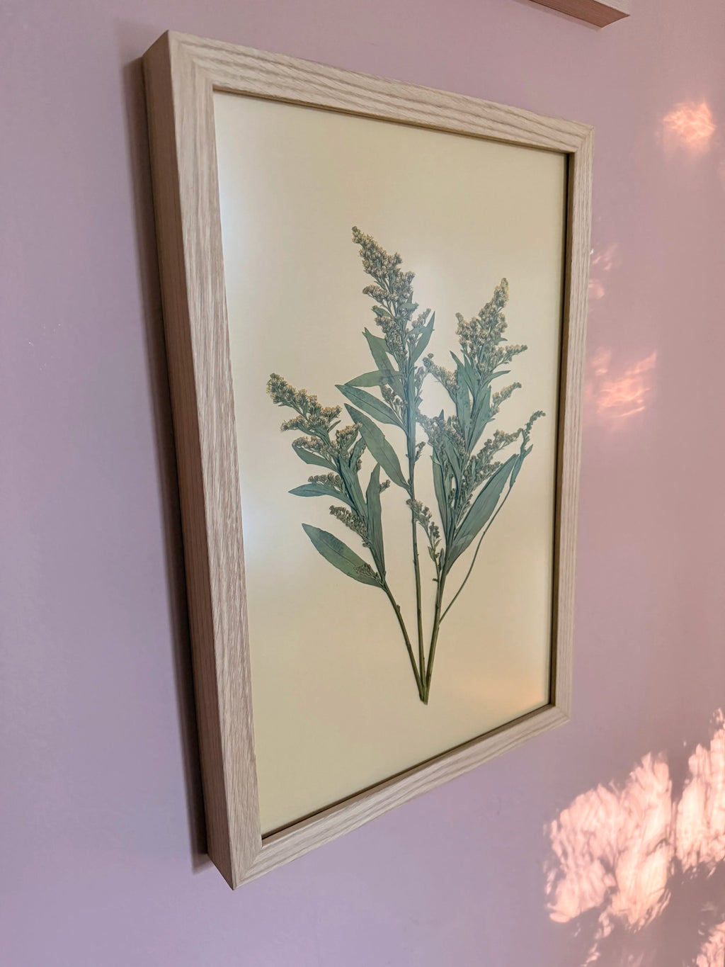 Raw Oak Wood UV Protection Low Glare 12x16 Frame