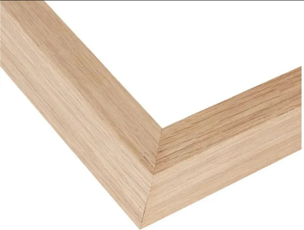 Raw Oak Wood UV Protection Low Glare 20x24 frame