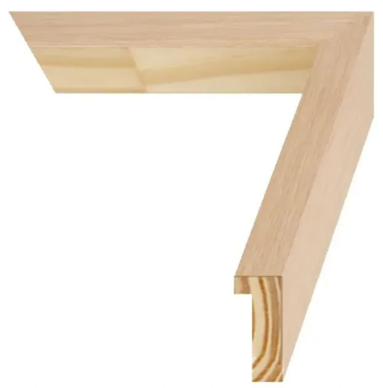 Raw Oak Wood UV Protection Low Glare 16x20 Frame