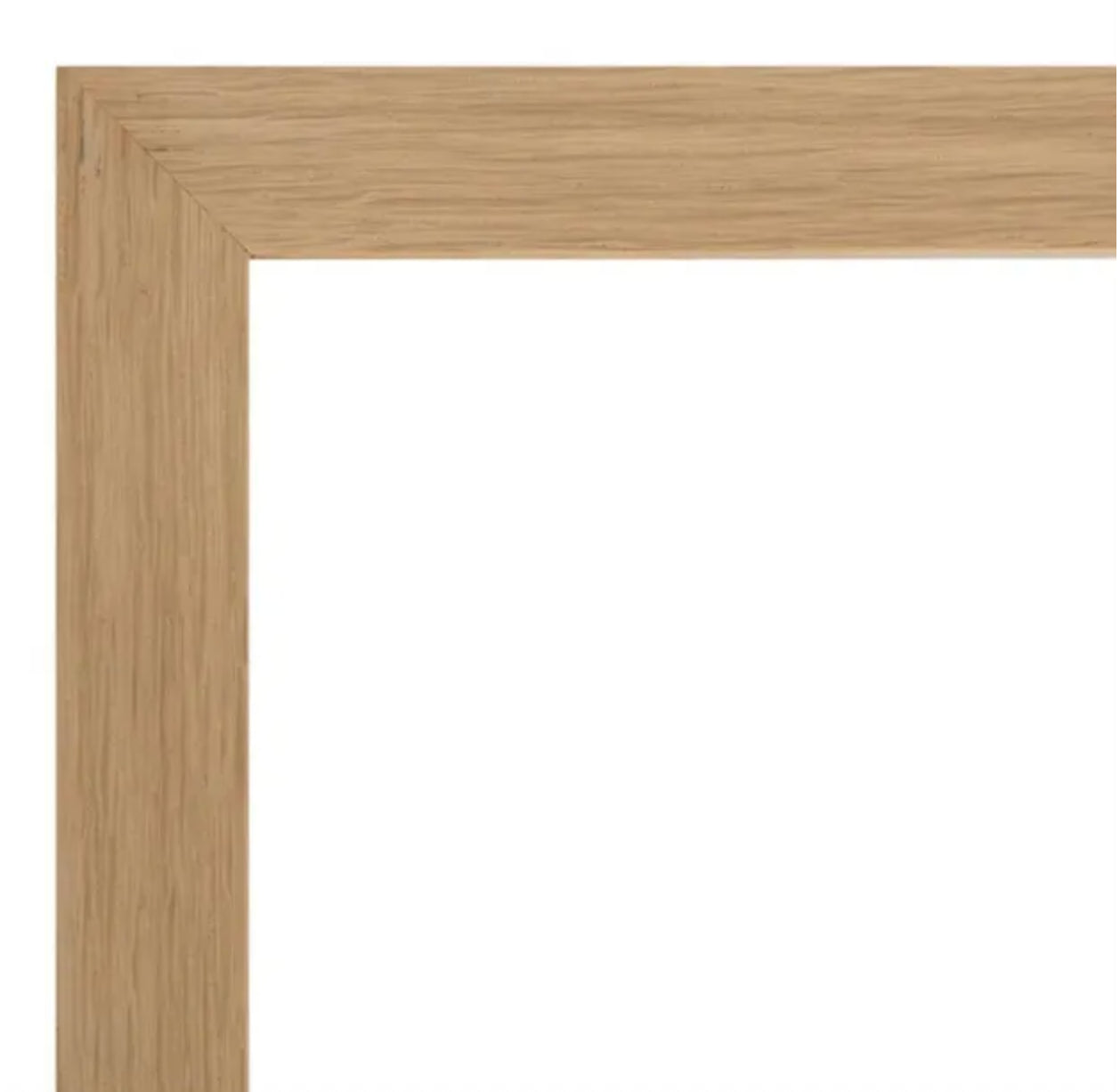 Raw Oak Wood UV Protection Low Glare 12x16 Frame
