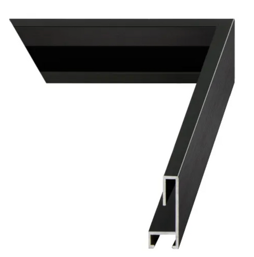 Black Metal UV Low Glare 11x17 UV Protection Low Glare Frame