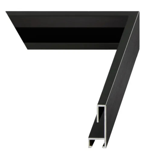 Black Metal 20x24 Custom Frame with Low Glare and UV Protection