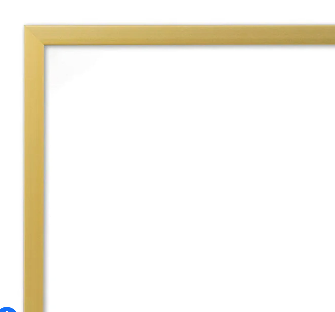 Brushed Gold Metal 16x20 Custom Low Glare UV Protection Frame