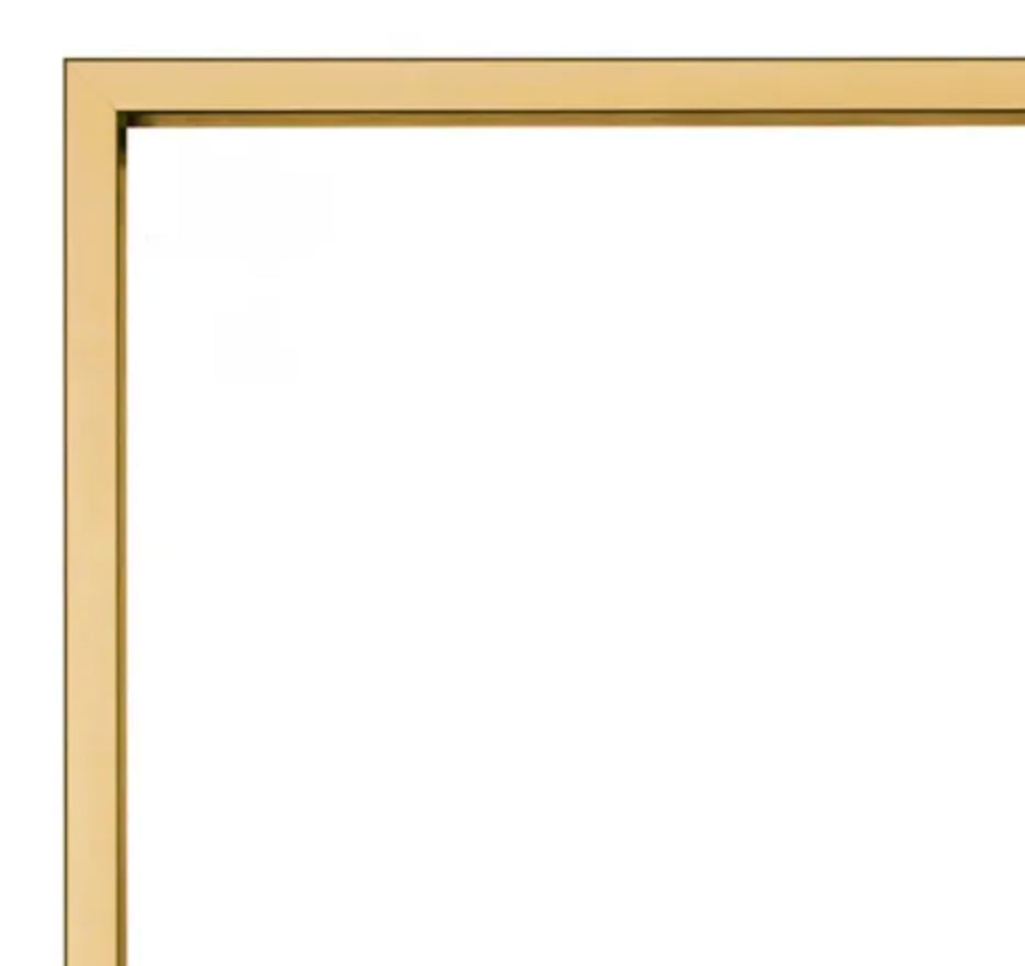 Champagne Gold Metal UV Low Glare 12x16 UV Protection Low Glare Frame