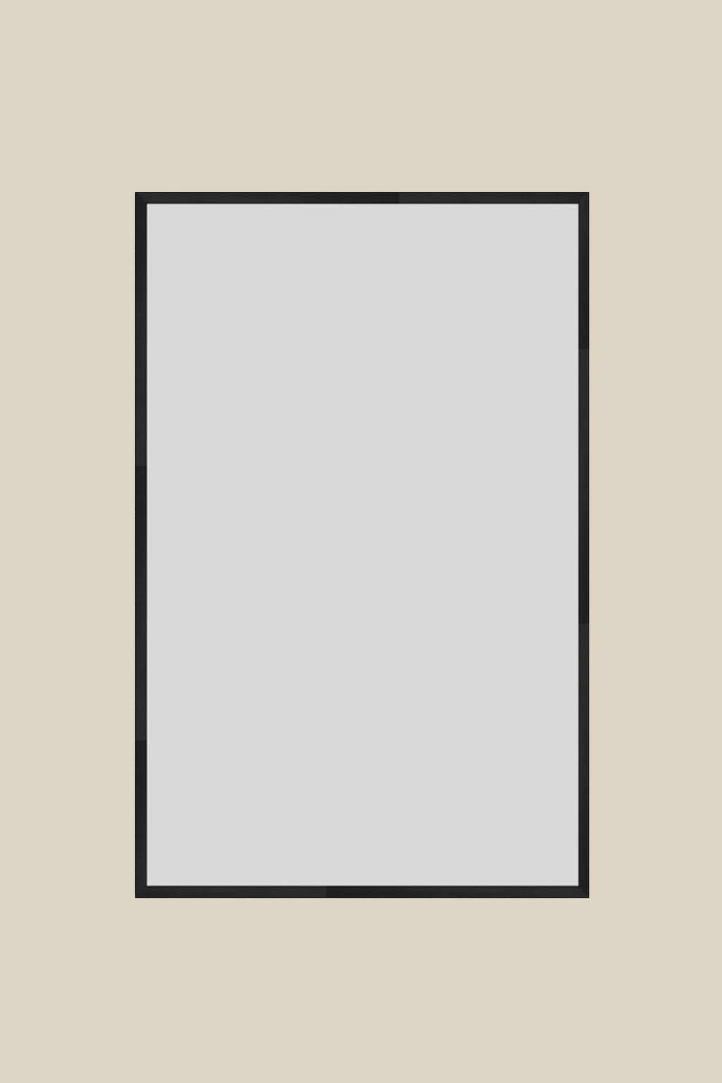 Black Metal UV Low Glare 11x17 UV Protection Low Glare Frame