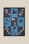 Sweet Pea Checkerboard Blue Study