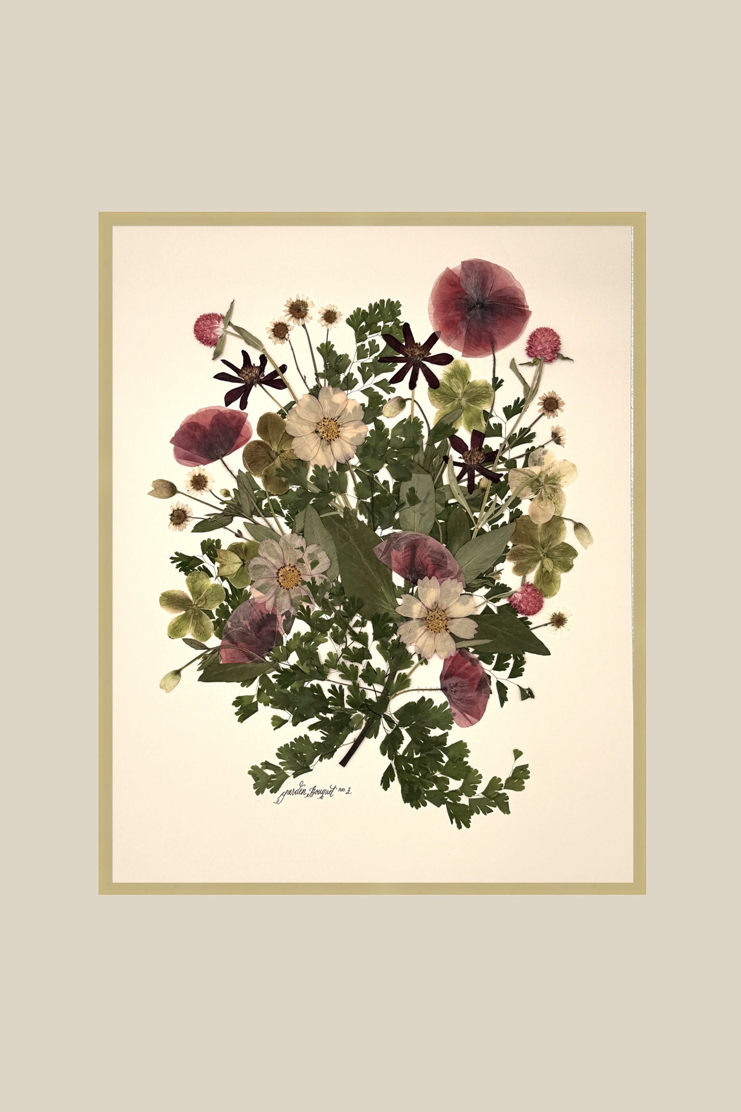 16x20 Framed Preserved Bouquet (from photo) with Metal Frame