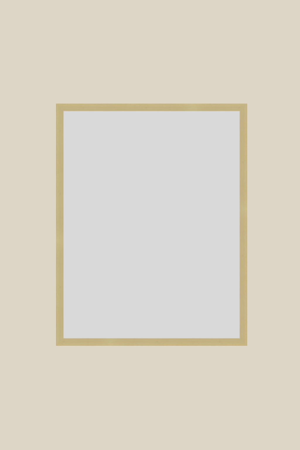Brushed Gold Metal Custom 11x14 UV Protection Low Glare Frame
