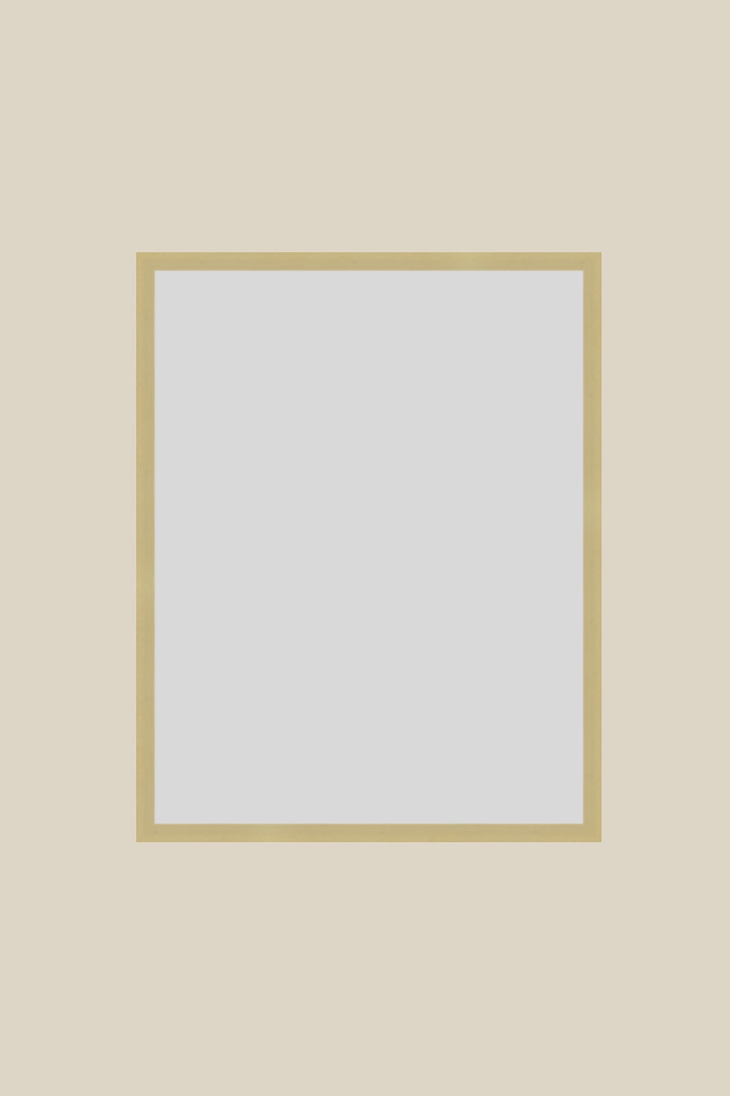 Brushed Gold Metal Custom 11x14 UV Protection Low Glare Frame