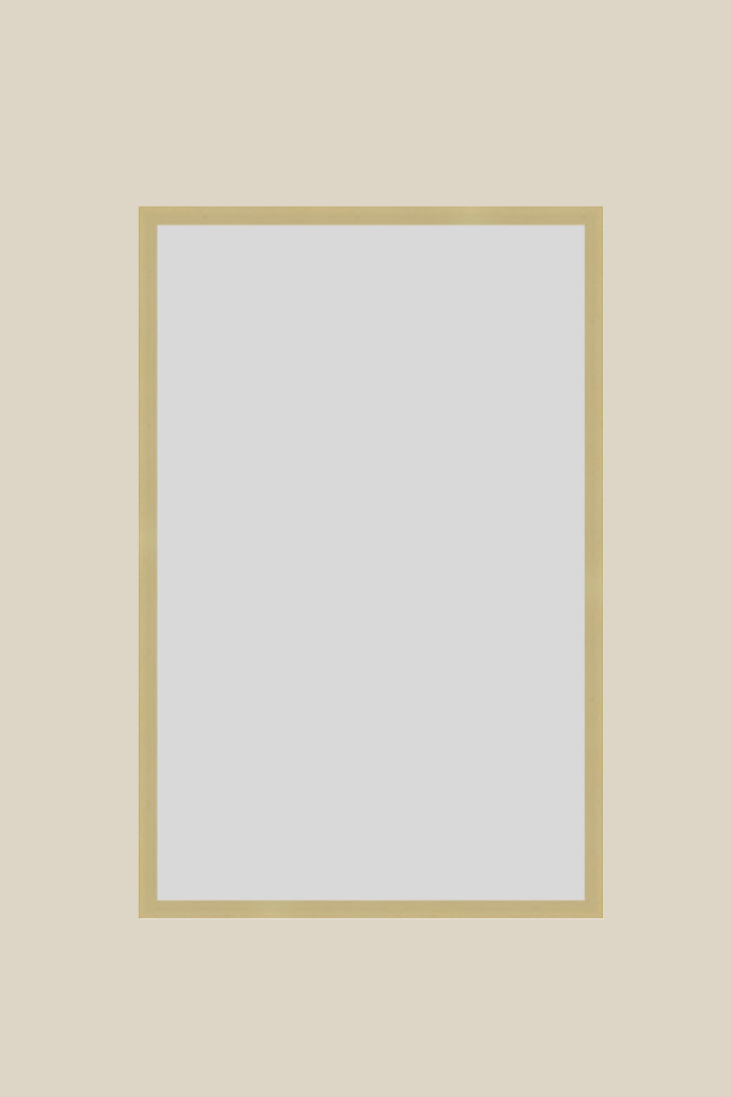 Brushed Gold Metal 11x17 Custom UV Protection Low Glare Frame