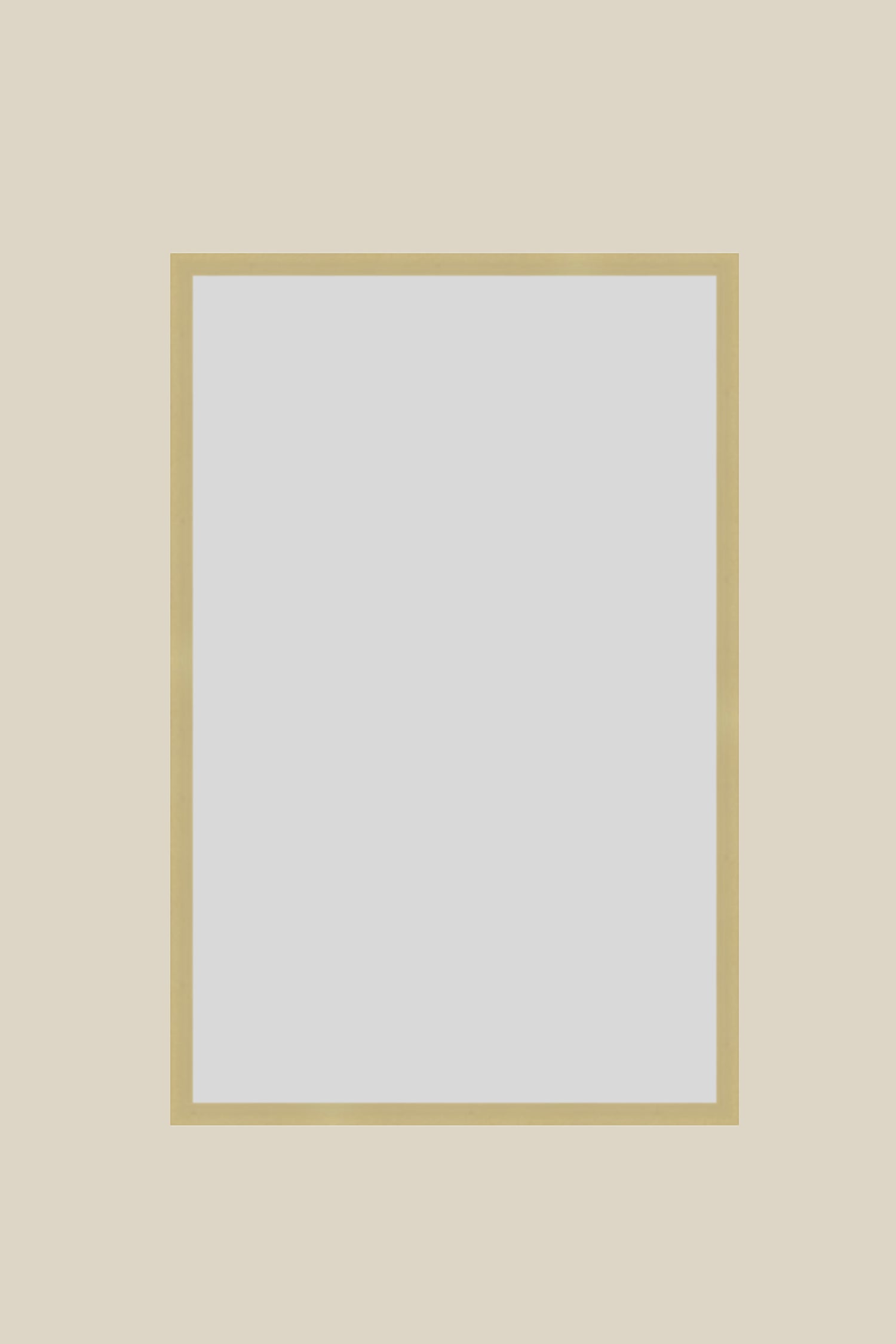 Brushed Gold Metal 11x17 Custom UV Protection Low Glare Frame
