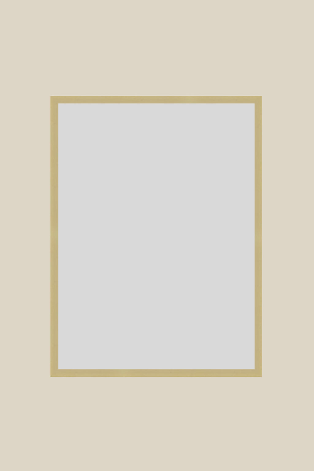 Brushed Gold Metal 12x16 Custom Low Glare UV Protection Frame