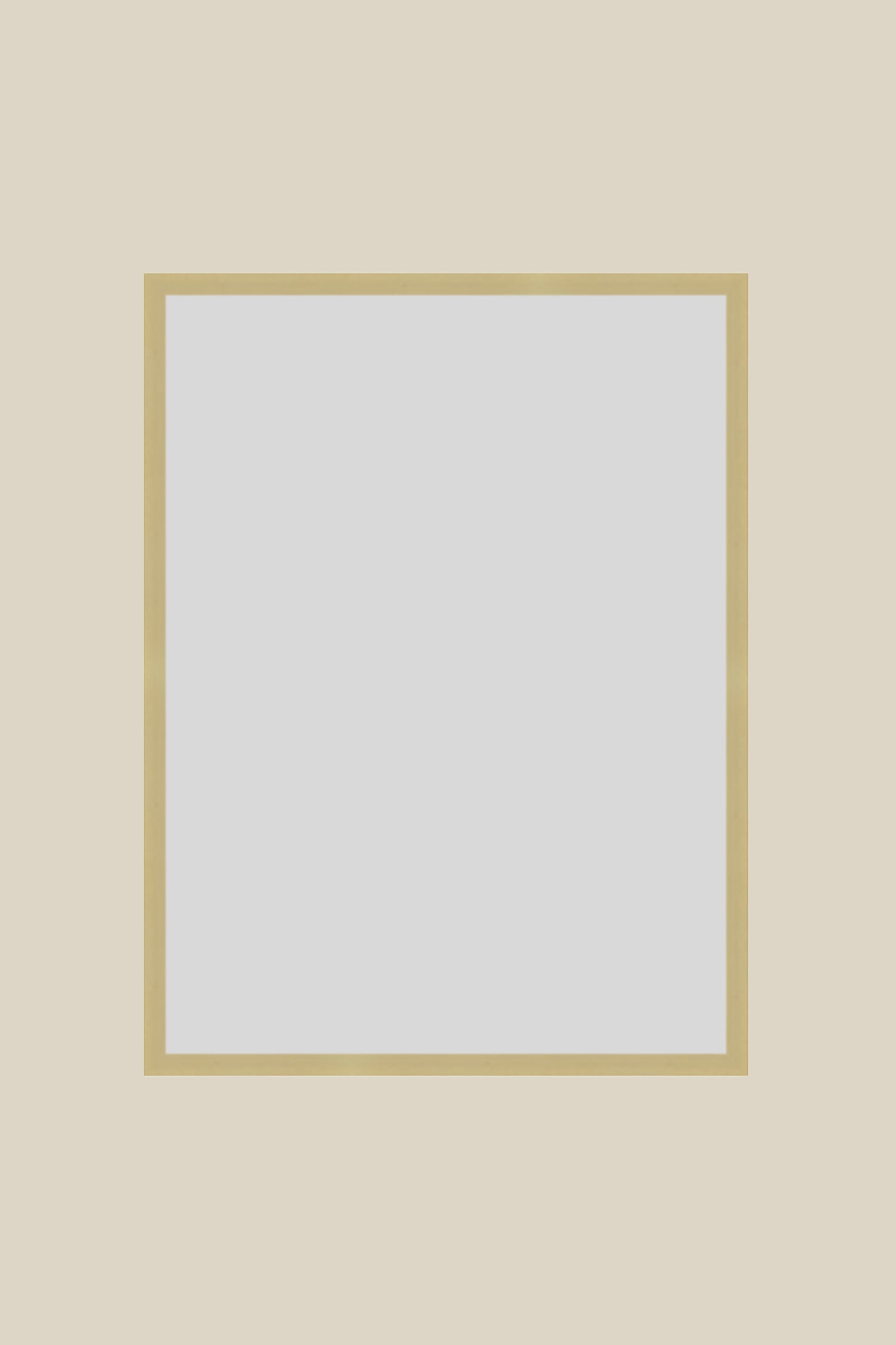 Brushed Gold Metal 12x16 Custom Low Glare UV Protection Frame