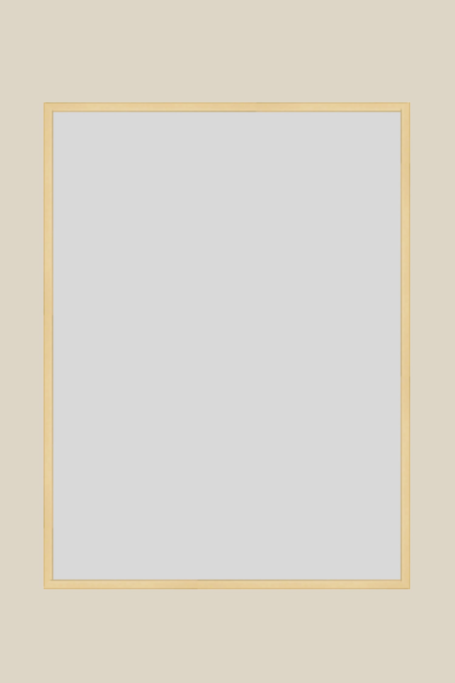 Champagne Gold Metal UV Protection Low Glare 16x20 Frame