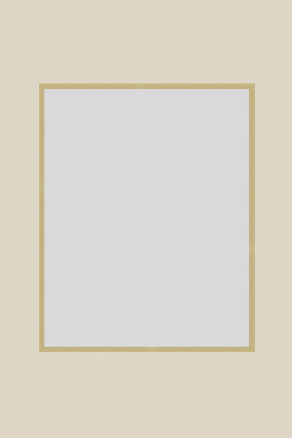 Brushed Gold Metal 16x20 Custom Low Glare UV Protection Frame