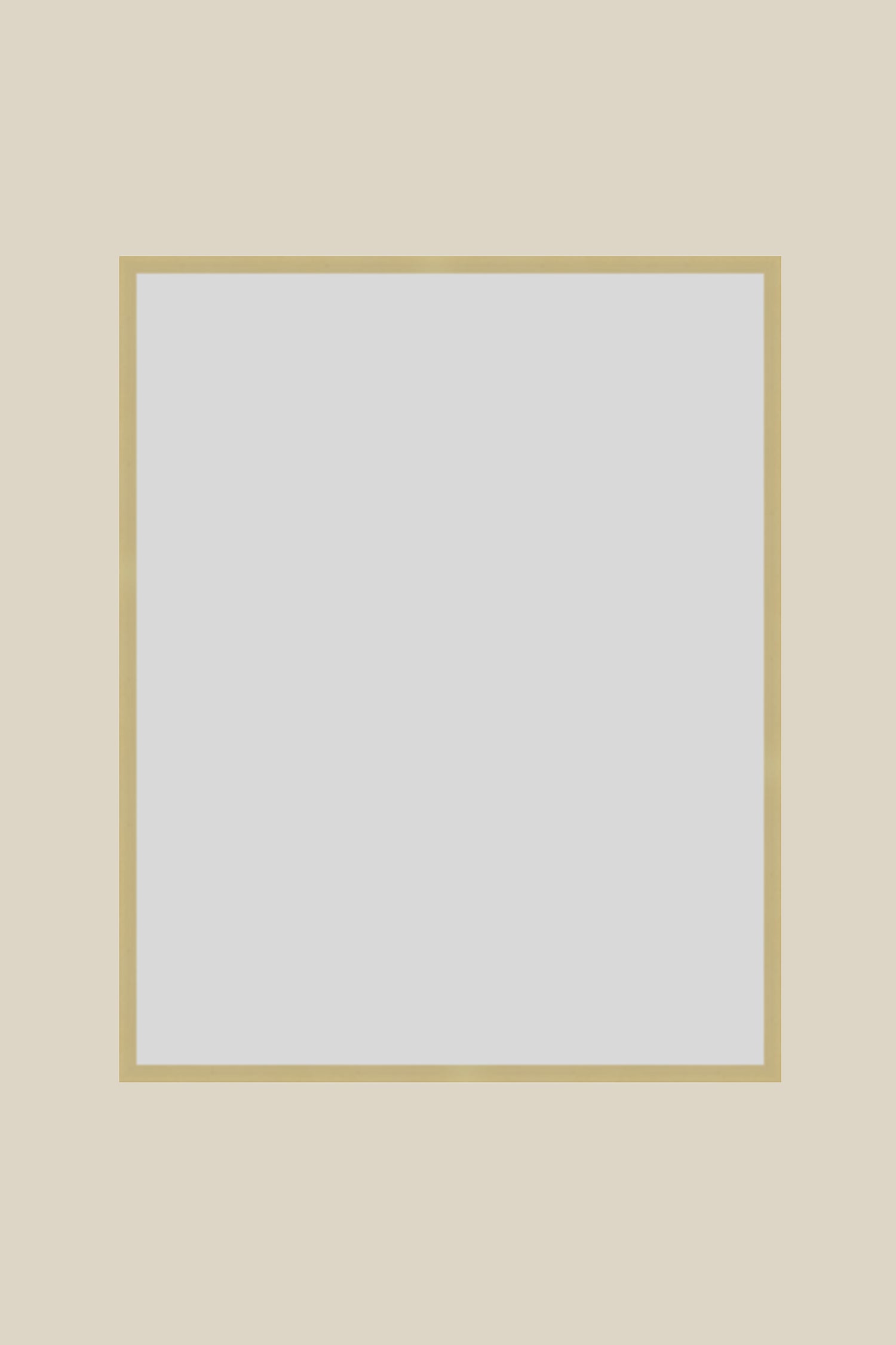 Brushed Gold Metal 16x20 Custom Low Glare UV Protection Frame