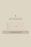 Bridal Bouquet Preservation GIFT CERTIFICATE