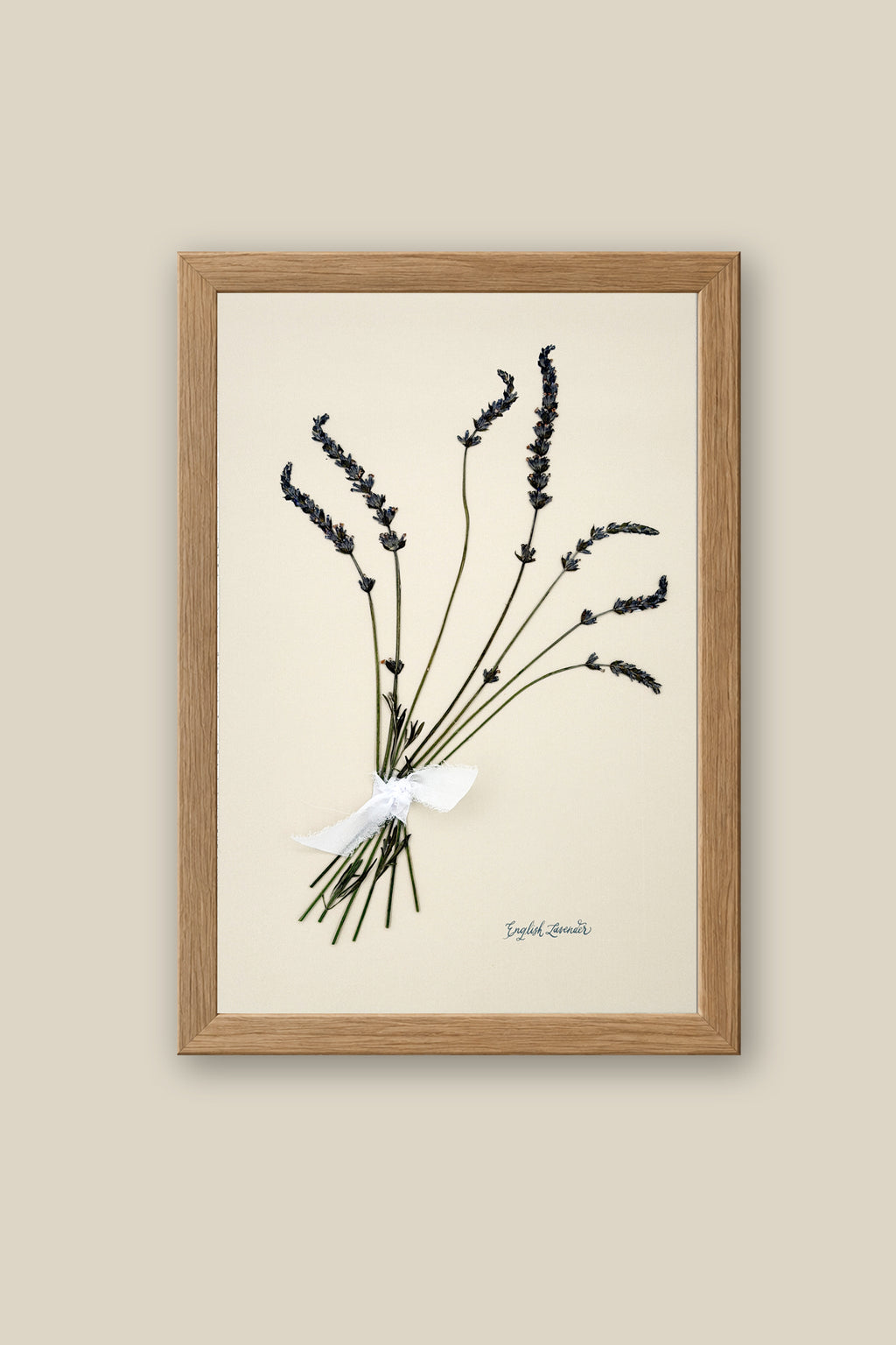 English Lavender Bouquet Framed