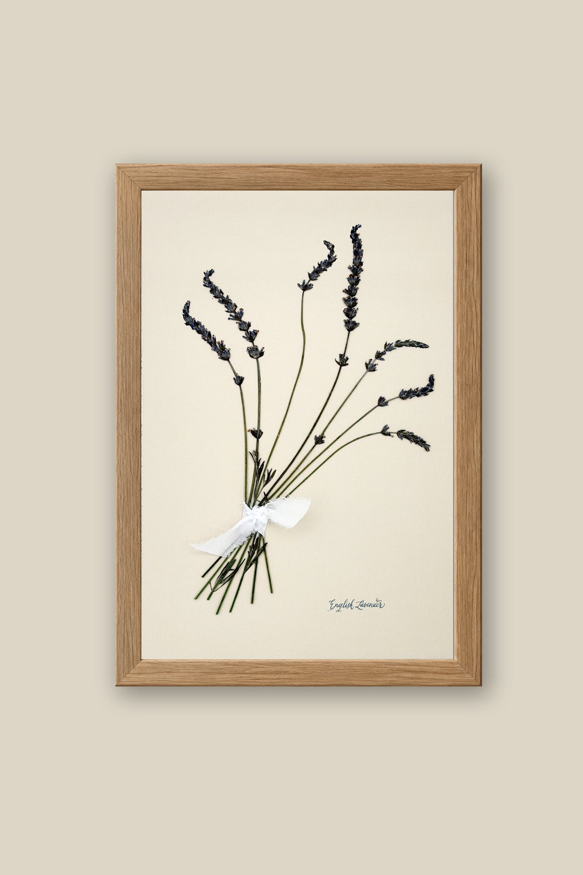 English Lavender Bouquet Framed