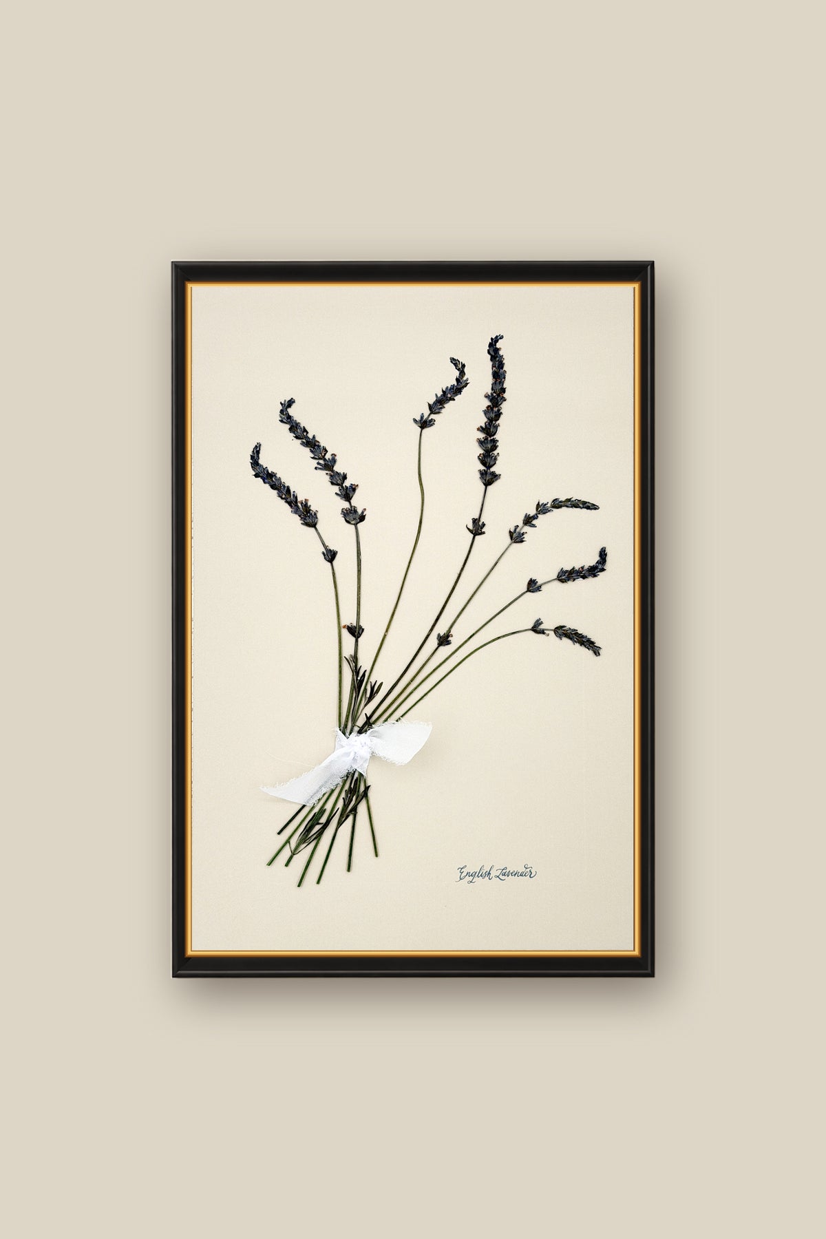 English Lavender Bouquet Framed