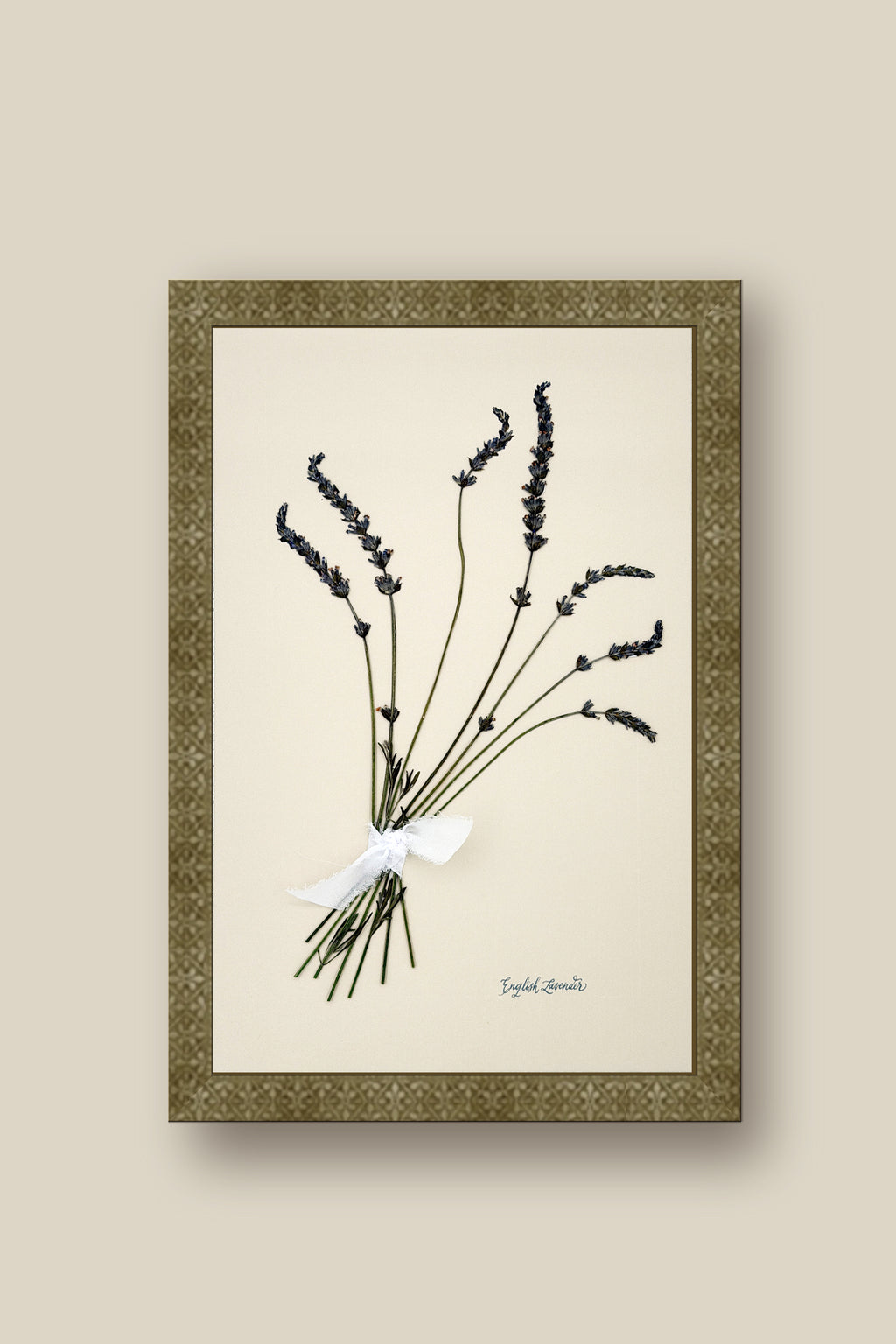English Lavender Bouquet Framed