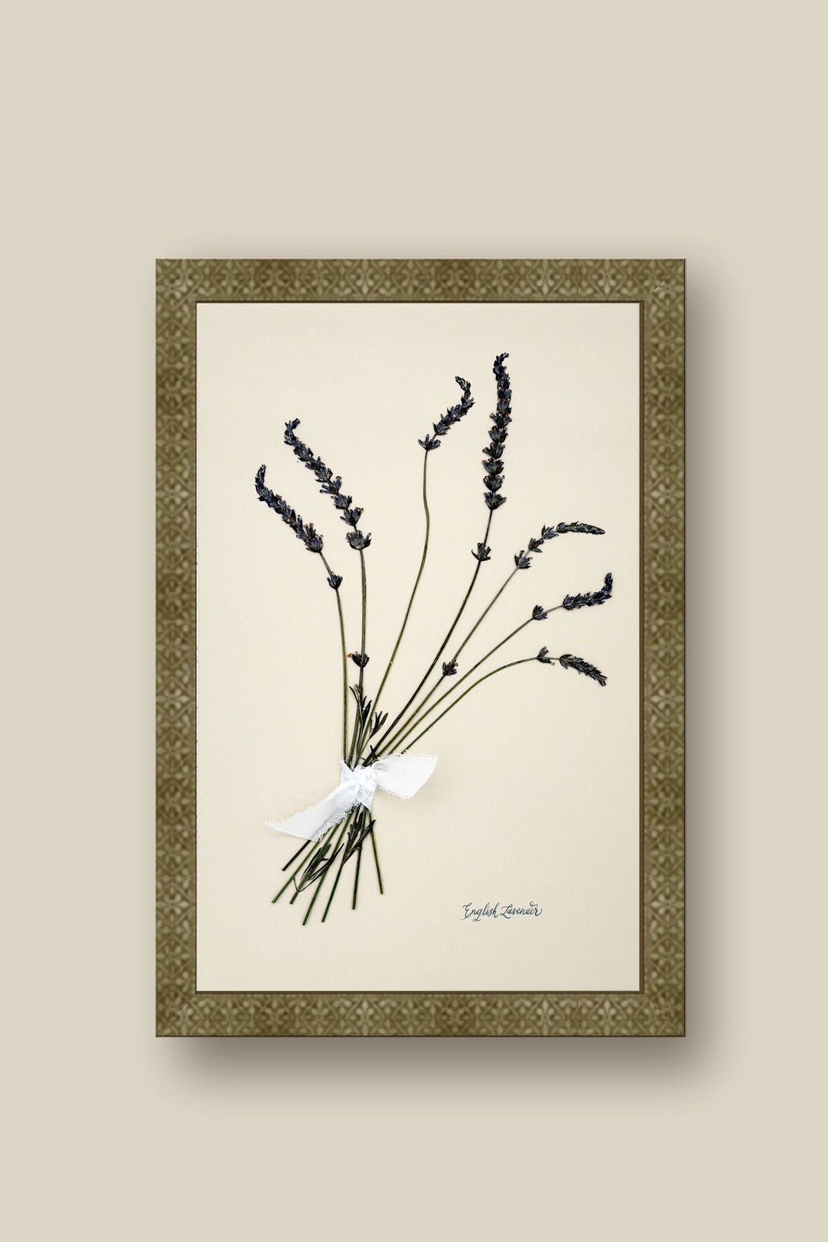 English Lavender Bouquet Framed