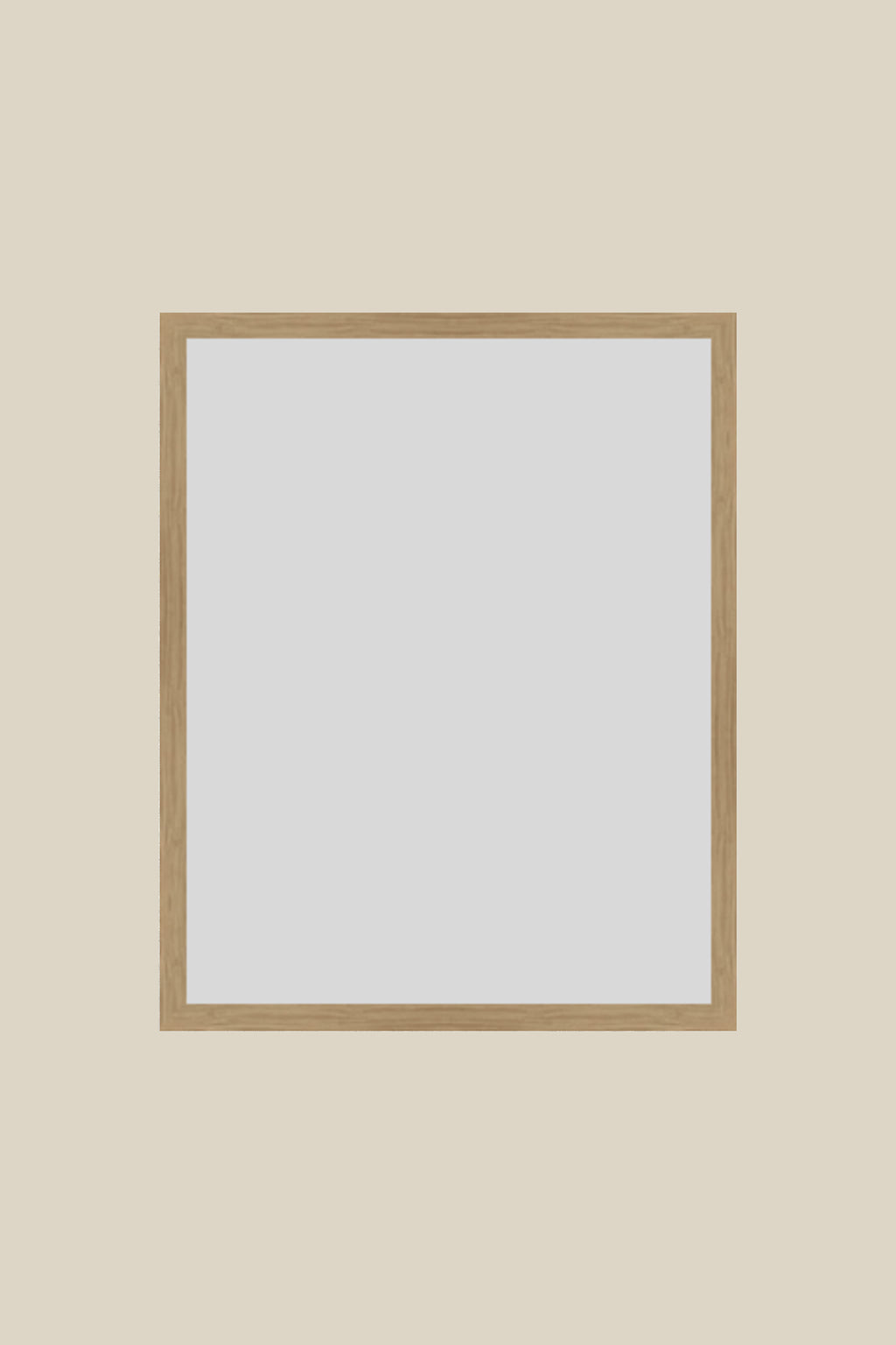 Raw Oak Wood UV Protection Low Glare 12x16 Frame