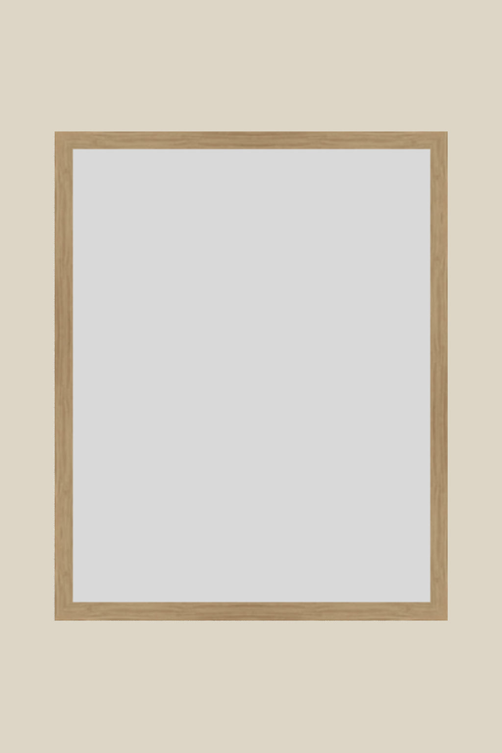 Raw Oak Wood UV Protection Low Glare 16x20 Frame