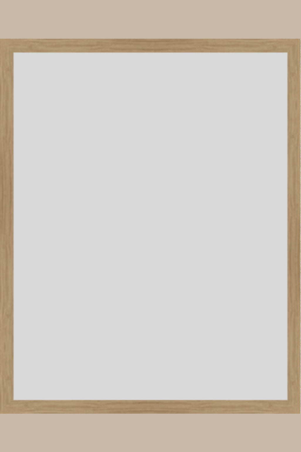Raw Oak Wood UV Protection Low Glare 20x24 frame