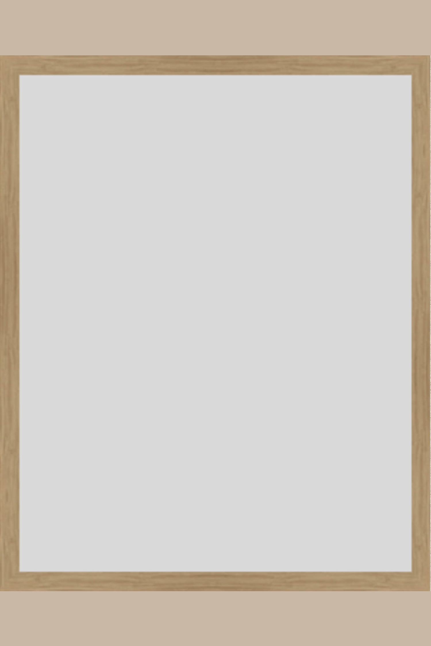 Raw Oak Wood UV Protection Low Glare 20x24 frame