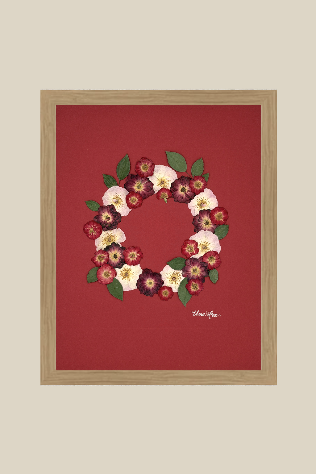 Rose Crown on Red