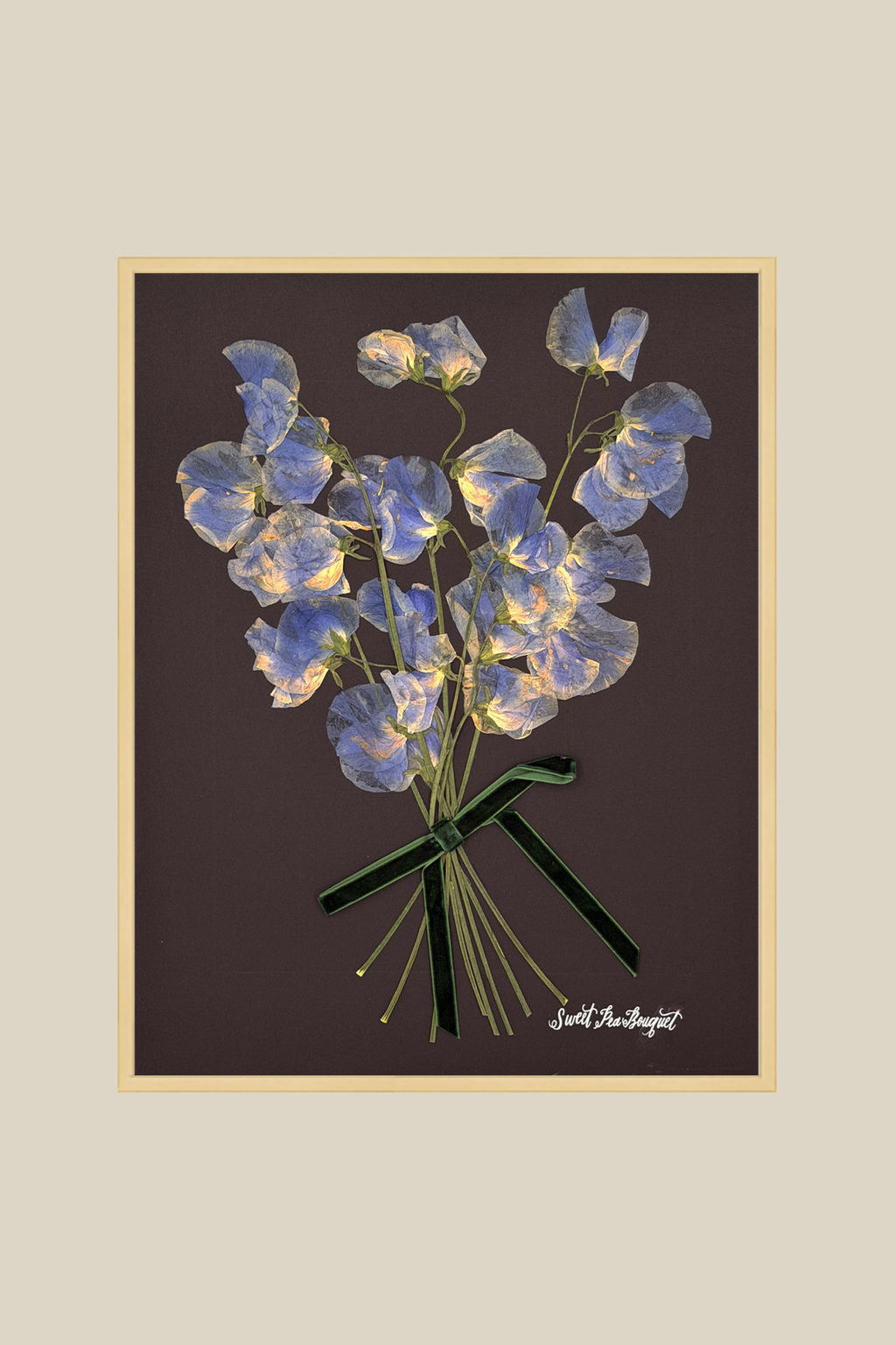 Sweet Pea Bouquet with Bow