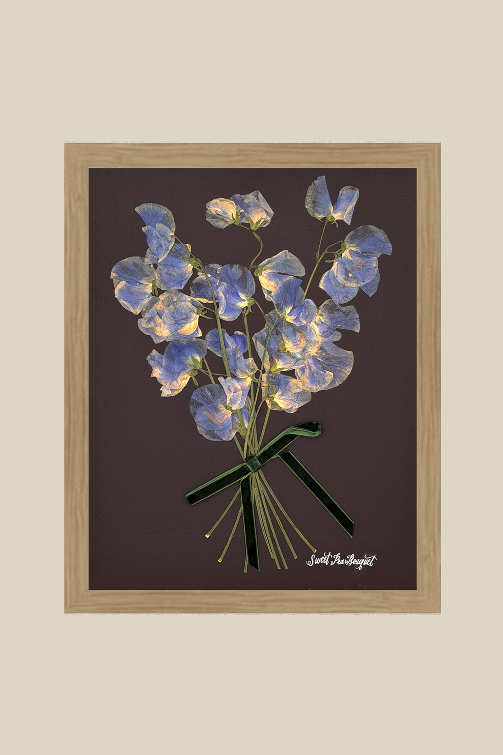 Sweet Pea Bouquet with Bow